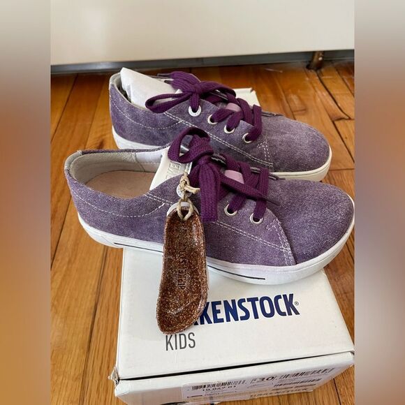 Birkenstock Kids Arran Canvas Sneaker Shoes purple (Brand New) size 30 EU 12 US - Picture 2 of 8